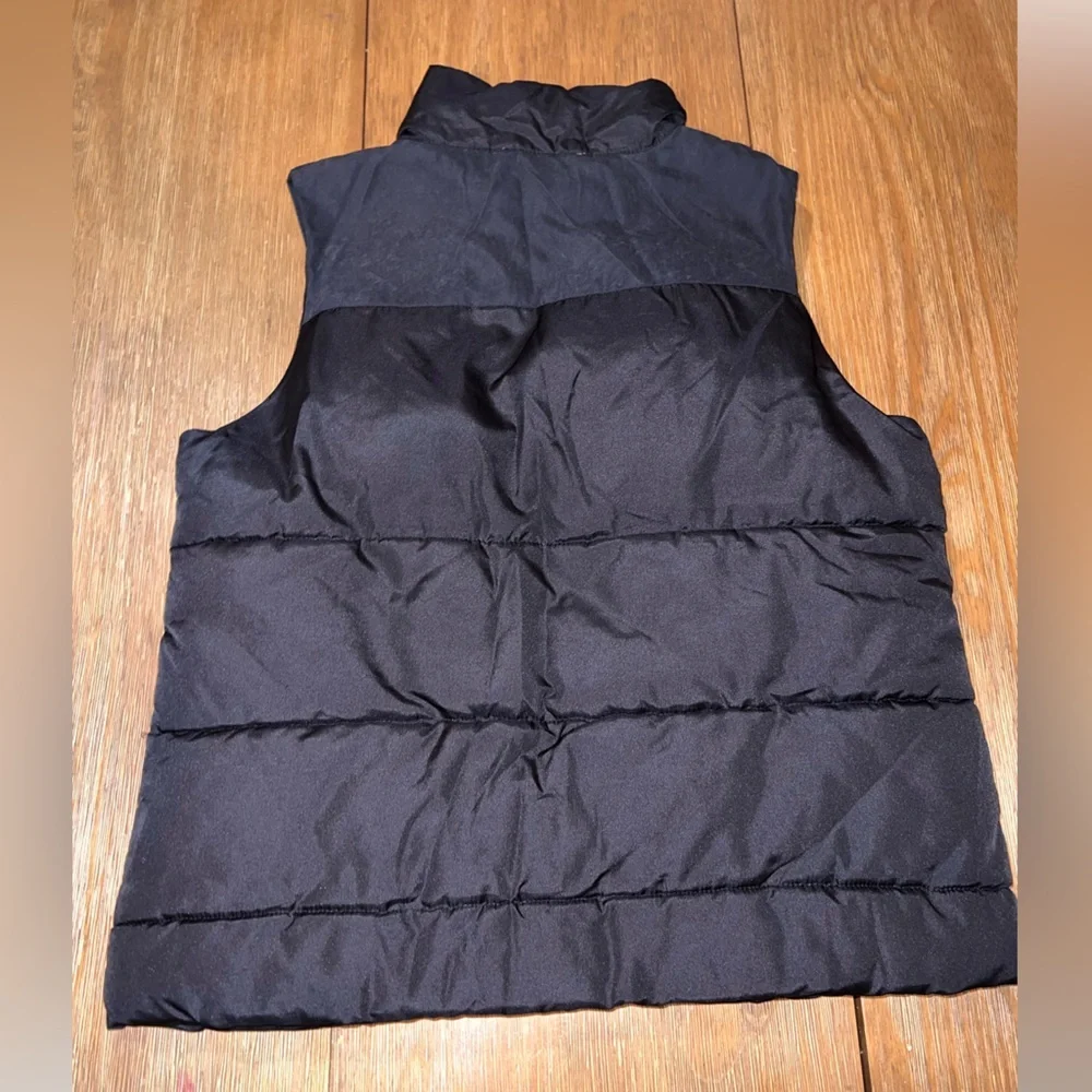 Miss Me Black Studded Embroidered Puffer Vest Size Large Southwestern Y2K